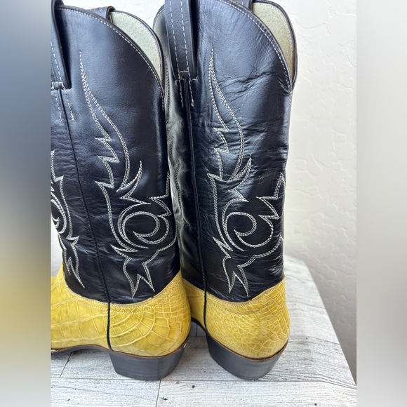 Womens Western Boots Size 9.5 cowboy leather - Picture 2 of 6